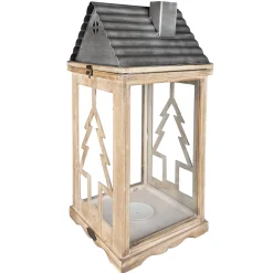 O'malley Kerstdecoratie>Lantaarn kerstboom 15x31cm