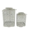 Natural Collections Woondecoratie>Lantaarn metaal grijs 19 x 19 x 33 cm