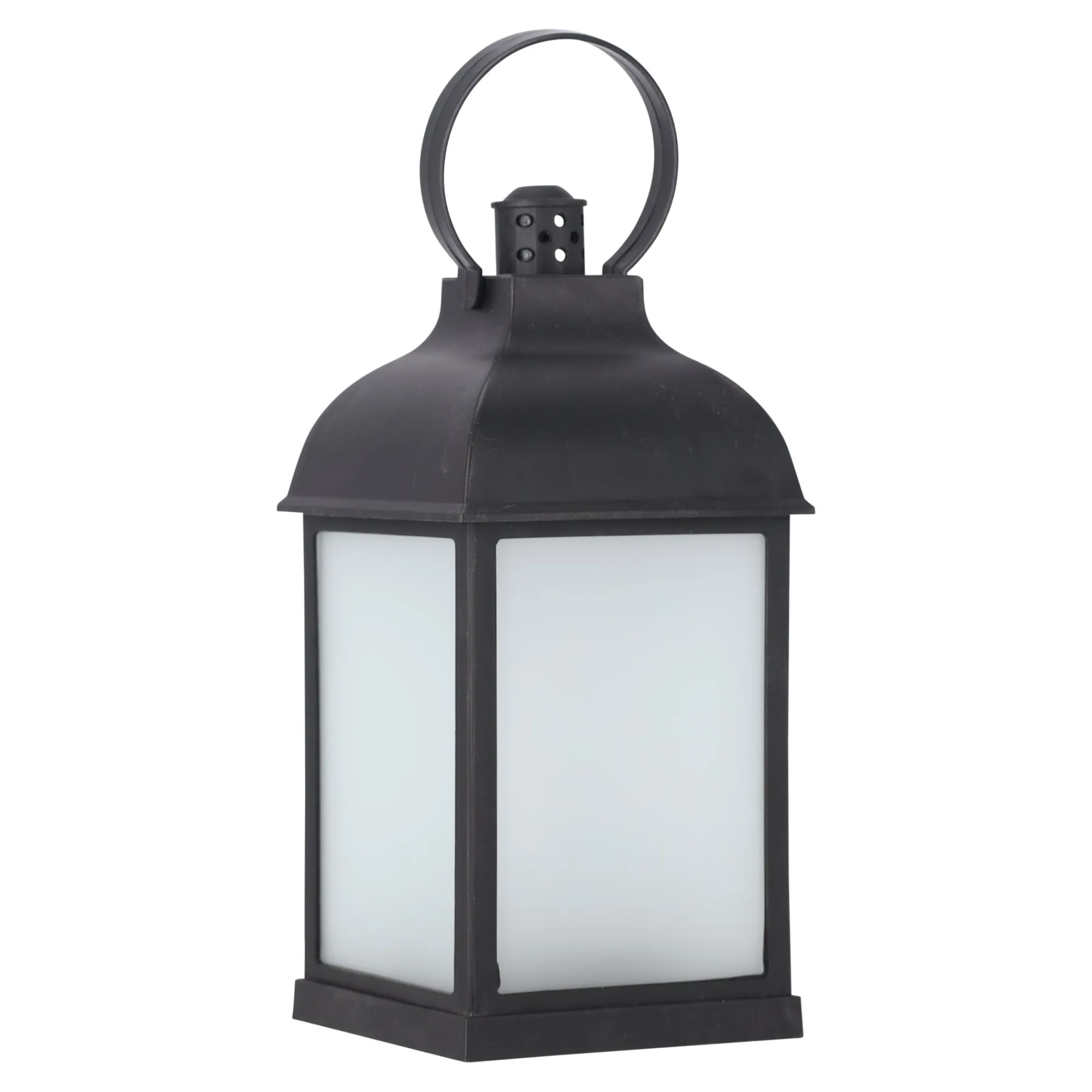 O'malley Woondecoratie>Lantaarn vlam zwart 10 x 22 cm