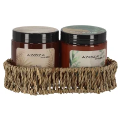 Azoza Badkameraccessoires>Lichaamverzorgingsset 2 stuks Eco Habit