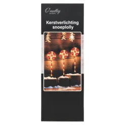 O'malley Kerstverlichting>Licht Snoeplolly 3St 60 Cm 60 LED-ww
