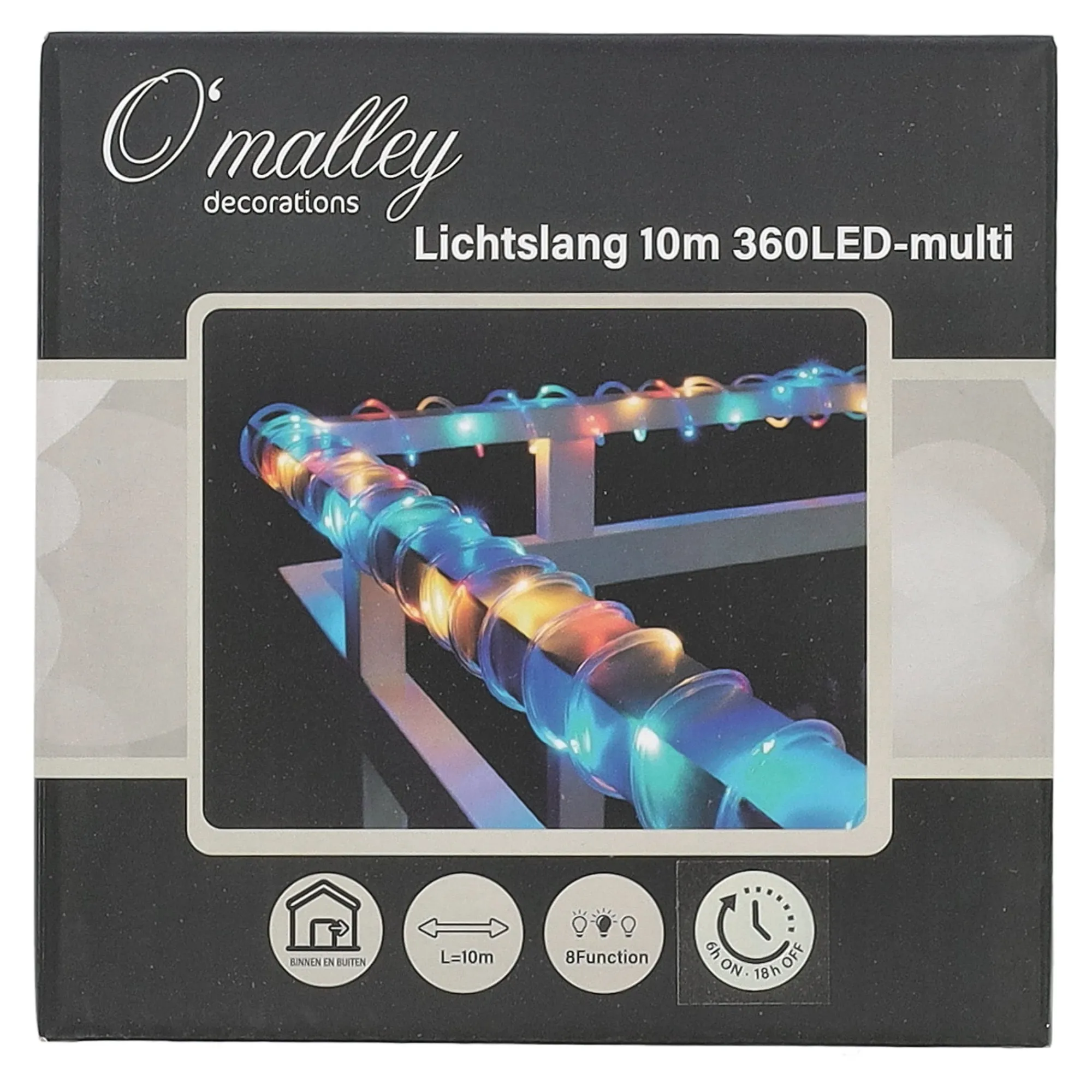 O'malley Kerstverlichting|Woondecoratie>Lichtslang 10 m 360LED multi