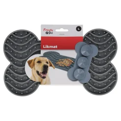 Friendly Pet Drink- En Voerbak Hond>Likmat Yummee bot L grijs 29,8cm FP