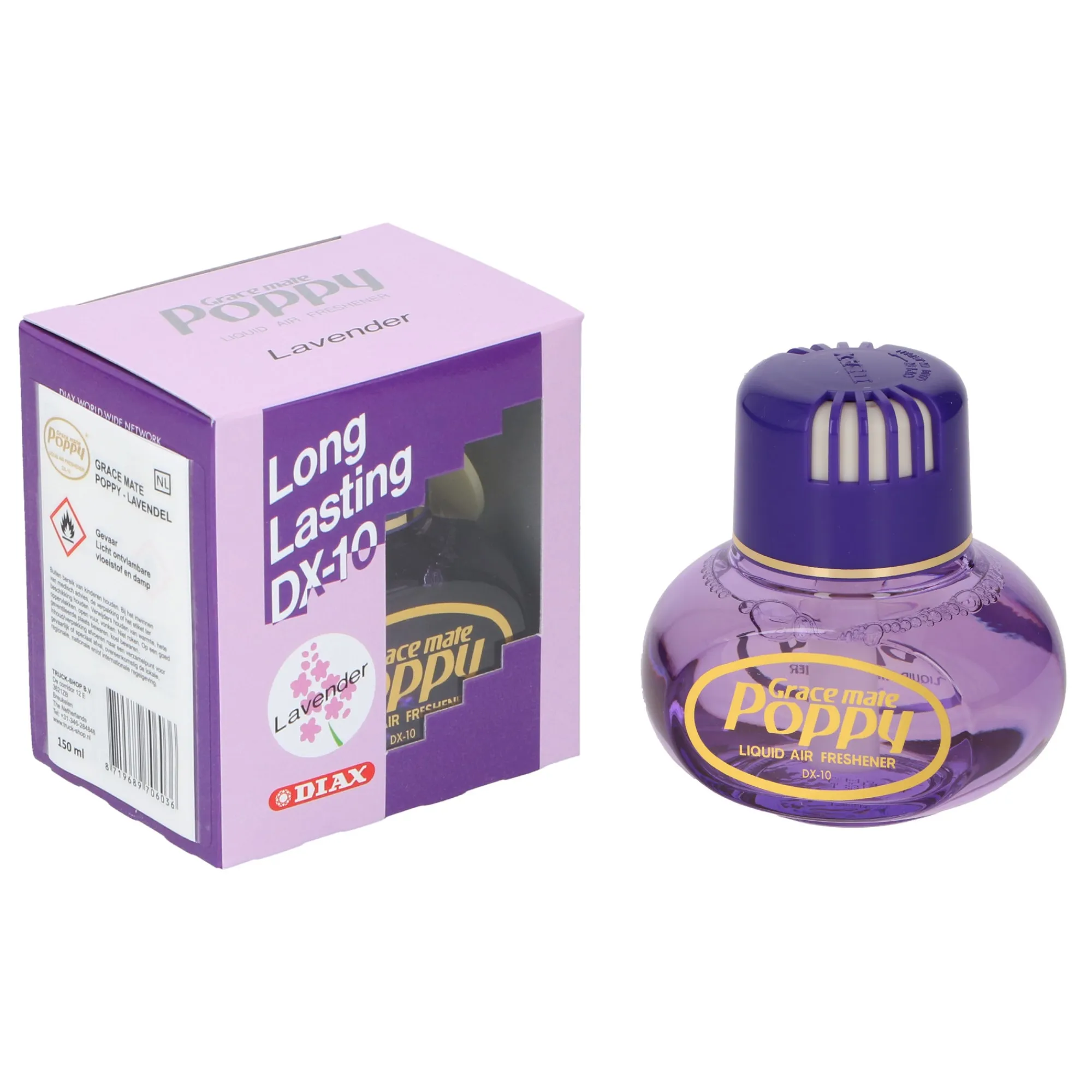Poppy Grace Mate Badkameraccessoires>Luchtverfrisser Lavendel 150ml Poppy