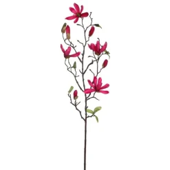 Mica Decorations Kunstplanten En Kunstbloemen>Magnolia donkerroze 75 cm