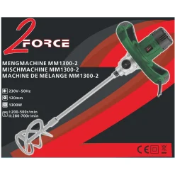 2-Force Werkplaatsgereedschap>Mengmachine 1300 W - 2 standen