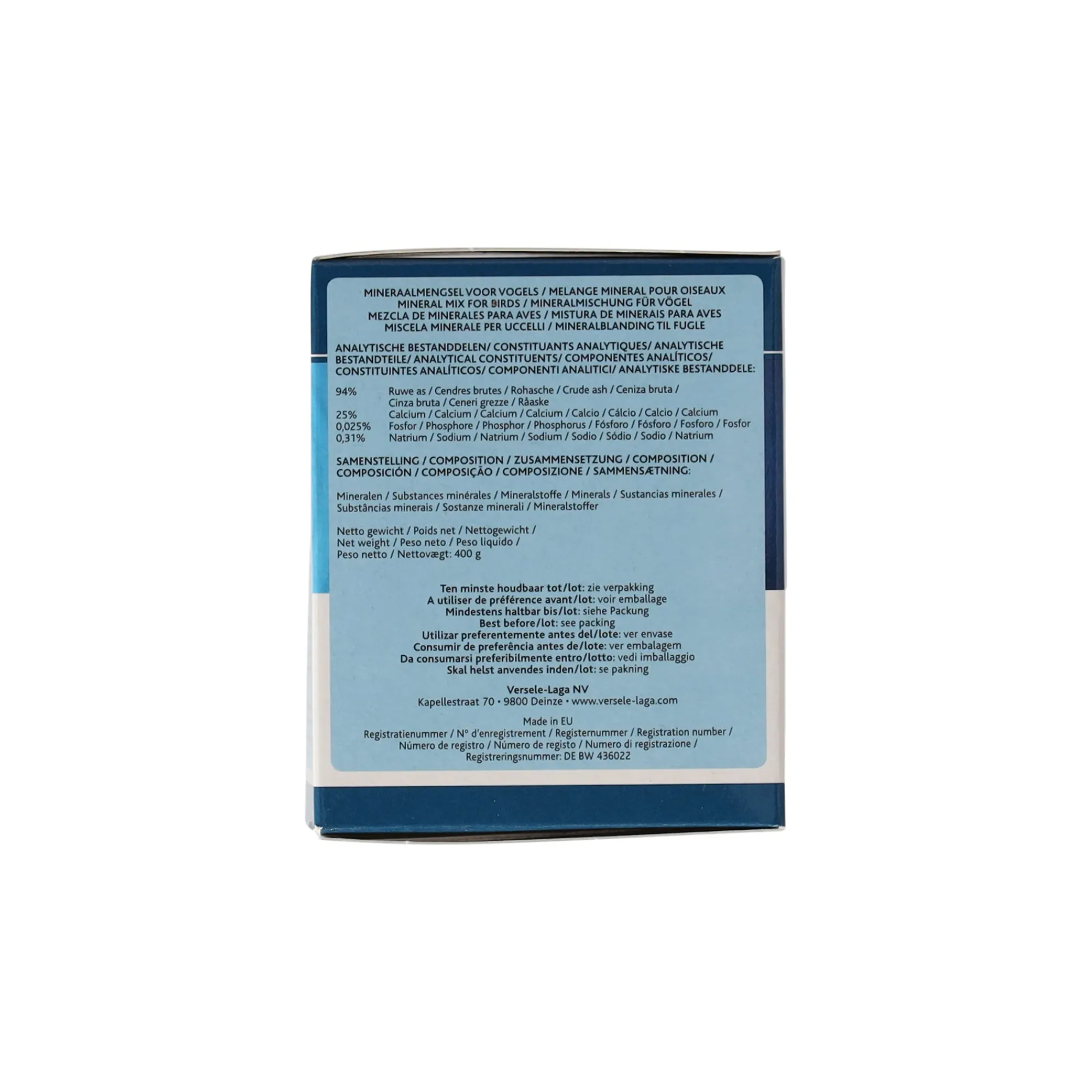 Versele Laga Vogelsnacks>Mineraalblok groot 400gr