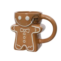 Decoris Kerstdecoratie>Mok ginger 9 cm bruin