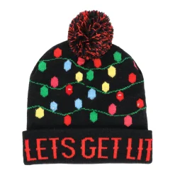 Kerstkleding>Muts Lit kerst LED volwassen