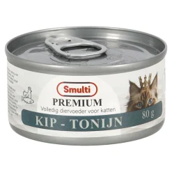 Smulti Kattenvoer>Natvoer kat slices kip-tonijn 80g