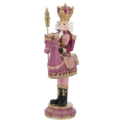 O'malley Kerstdecoratie>Notenkraker te paard 32 cm roze
