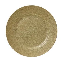 Kaemingk Kerstdecoratie>Onderbord glitter goud 33 cm