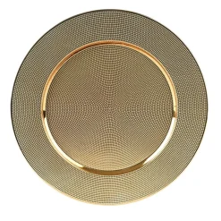 Kerstdecoratie>Onderbord goud 33 cm