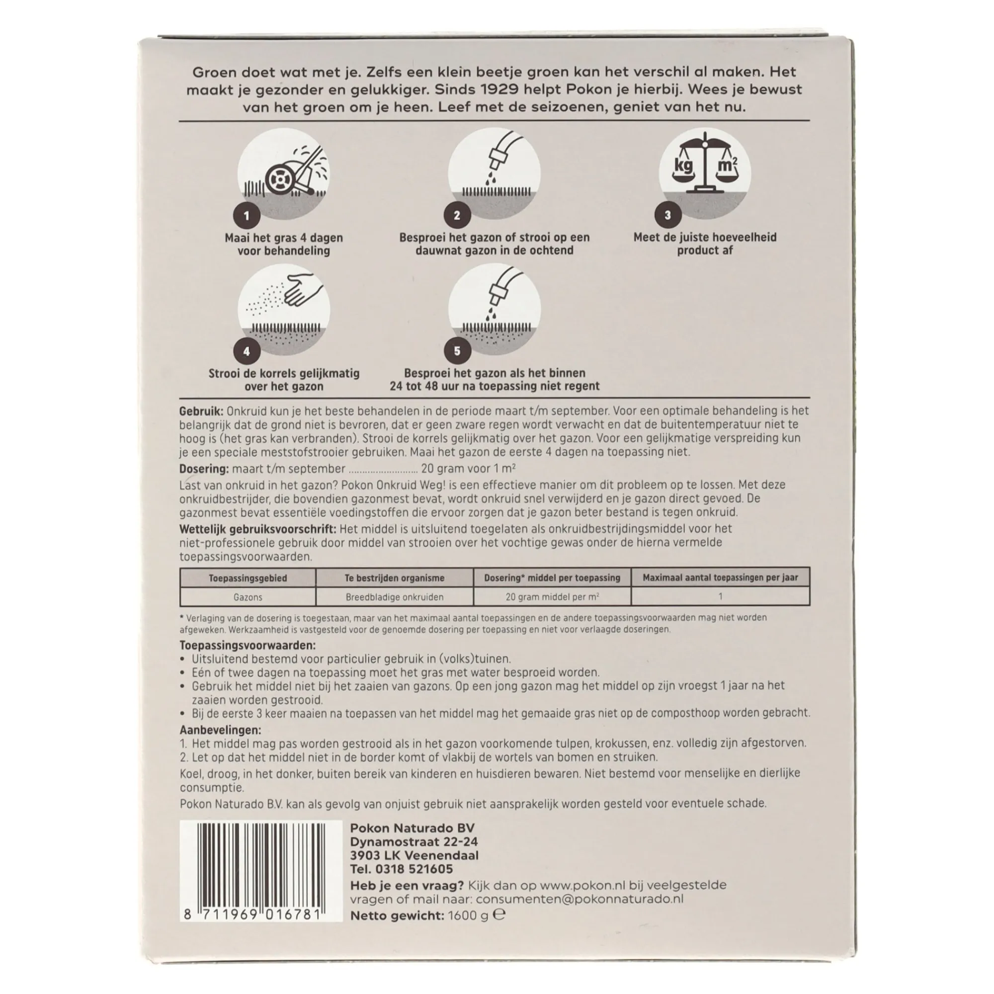 Pokon Handgereedschap>Onkruid weg 80M2