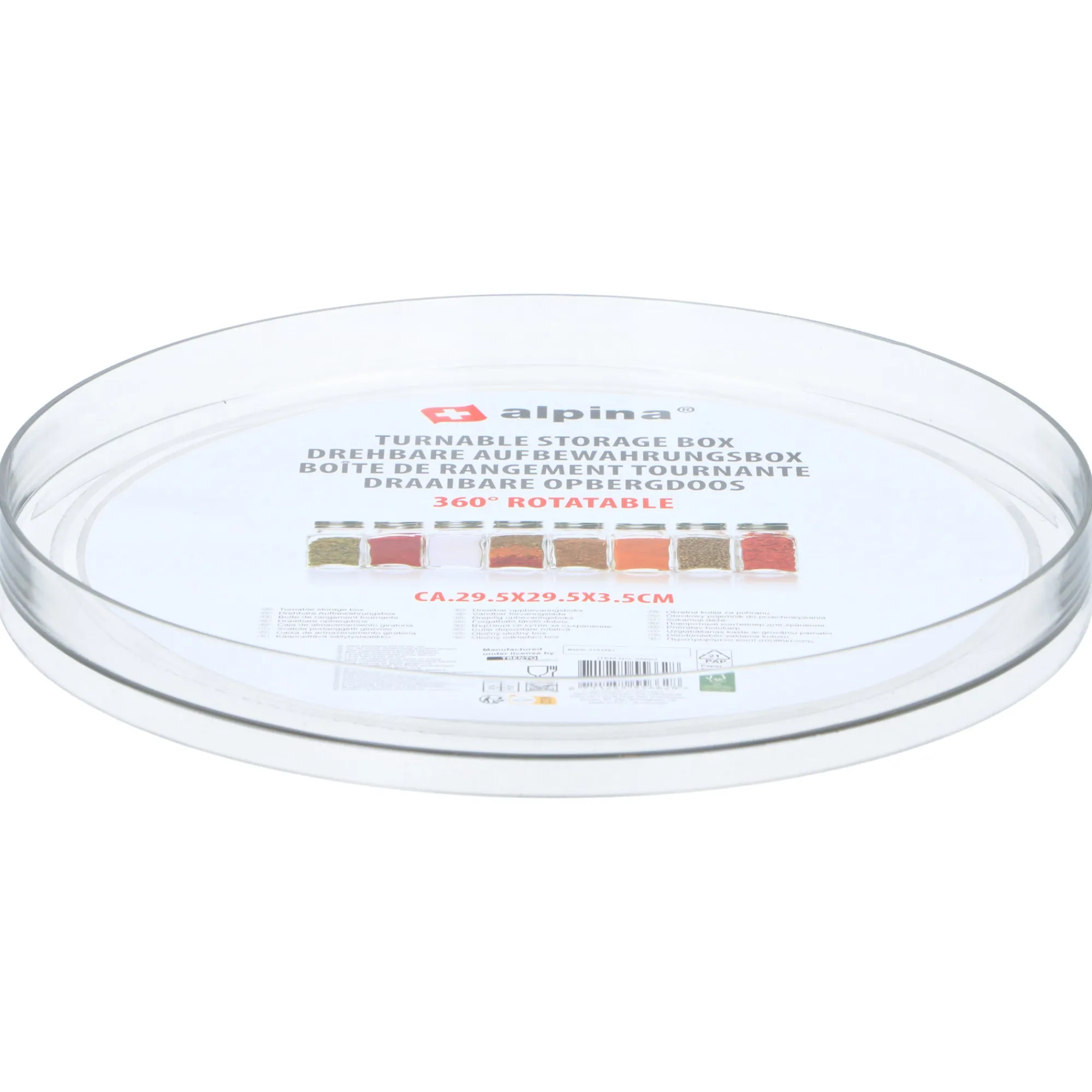 Alpina Opbergen>Opbergdoos draaib 29,5 cm