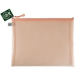 FolderSys Opbergen>Opbergtas A6 met rits pasteloranje