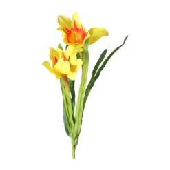 Kunstplanten En Kunstbloemen>Paasbloemen 58 cm geel, 6 assorti