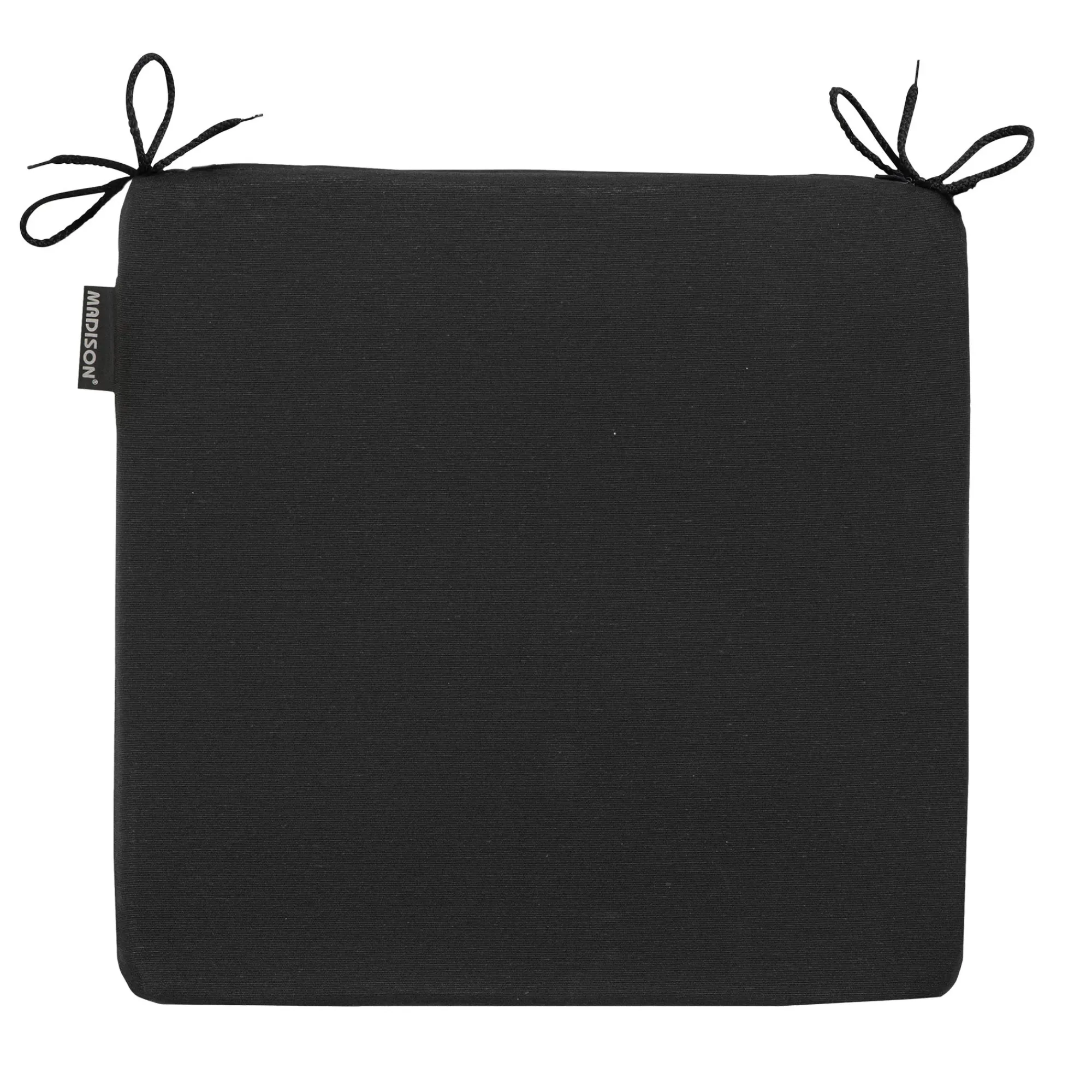 Madison Tuinkussens>Panama black zitkussen uni 40x40