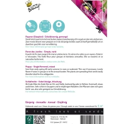 Buzzy Moestuin>Papaver Enkelbloemig mix