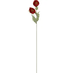 Everlands Kunstplanten En Kunstbloemen>Papaver op steel 106 cm rood