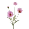 Everlands Kunstplanten En Kunstbloemen>Papaver roze 63 cm
