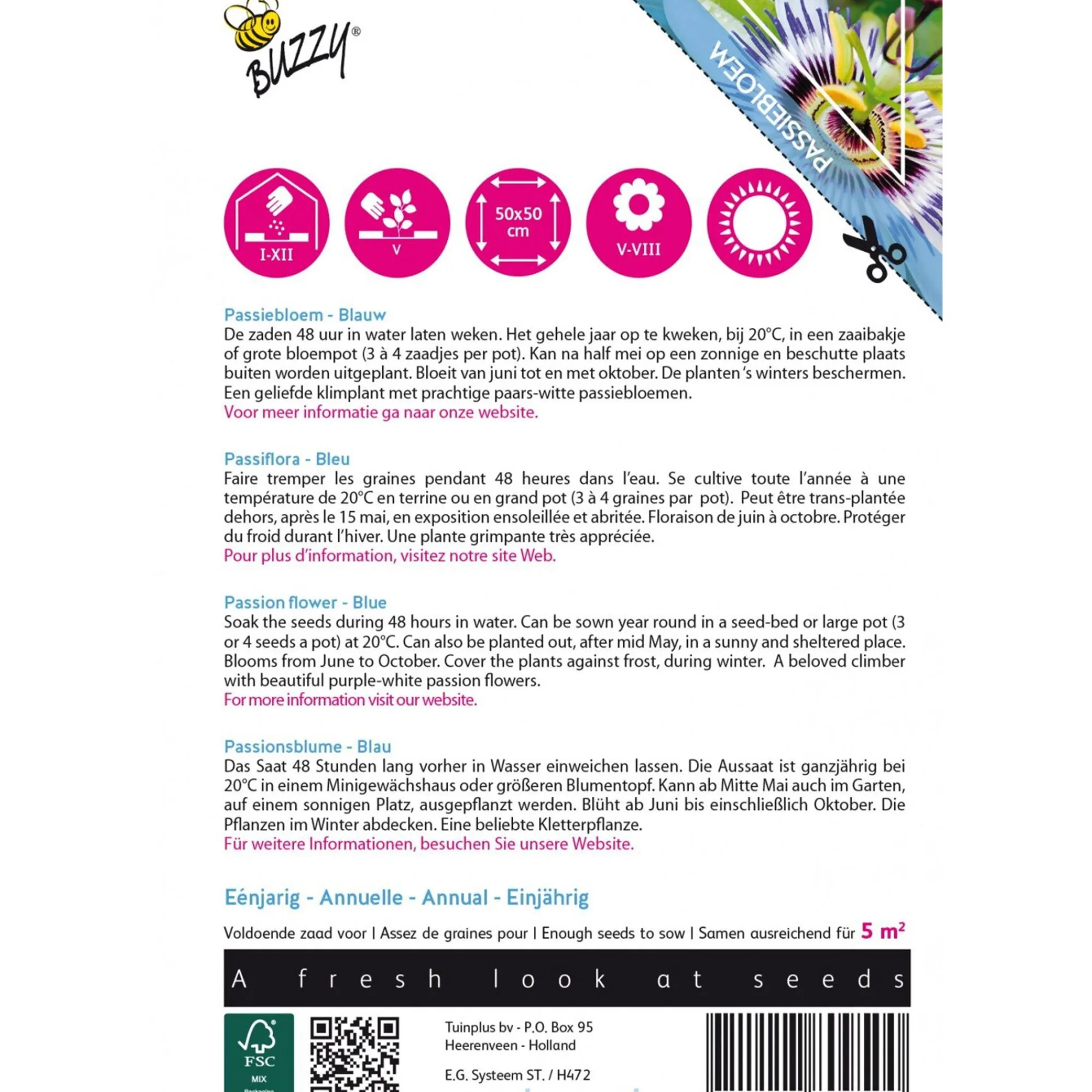 Buzzy Moestuin>Passiebloem blauw