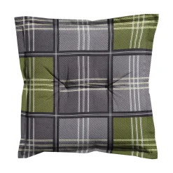 Madison Tuinkussens>Patchy olive hocker 50x50