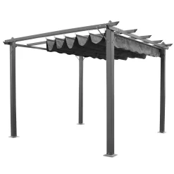 Bois le Duc Overkapping Tuin>Pergola Aviano 3 x 3 m grijs