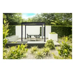 Mirador Overkapping Tuin>Pergola 80 Solid antraciet 3x3M