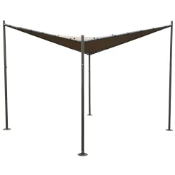 Bois le Duc Overkapping Tuin>Pergola Trino 3 x 3 m Taupe