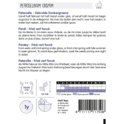Horti Tops Moestuin>Peterselie gekruld donkergroen zaad