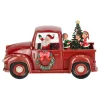O'malley Kerstdecoratie>Pickup kerstman glitter 28 cm rood