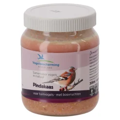 Vogelbescherming Vogelsnacks>Pindakaas vogel + bosvruchten 330gr