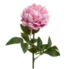 Everlands Kunstplanten En Kunstbloemen>Pioen op steel 72 cm roze