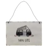 Boltze home Woondecoratie>Plaat Vanlife 21 x 14 cm 4 assorti