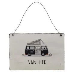 Boltze home Woondecoratie>Plaat Vanlife 21 x 14 cm 4 assorti