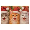 Kerstdecoratie>Placemat 28x43cm ho ho cats