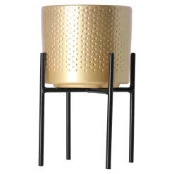 Mica Decorations Vazen En Potten>Plant standaard Ascot zwart 9 x 8 cm