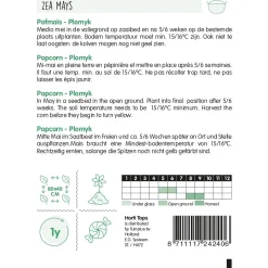 Horti Tops Moestuin>Pofmais Plomyk popcorn zaad