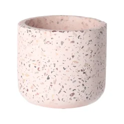 Natural Collections Vazen En Potten>Pot cement roze 10 x 9 cm