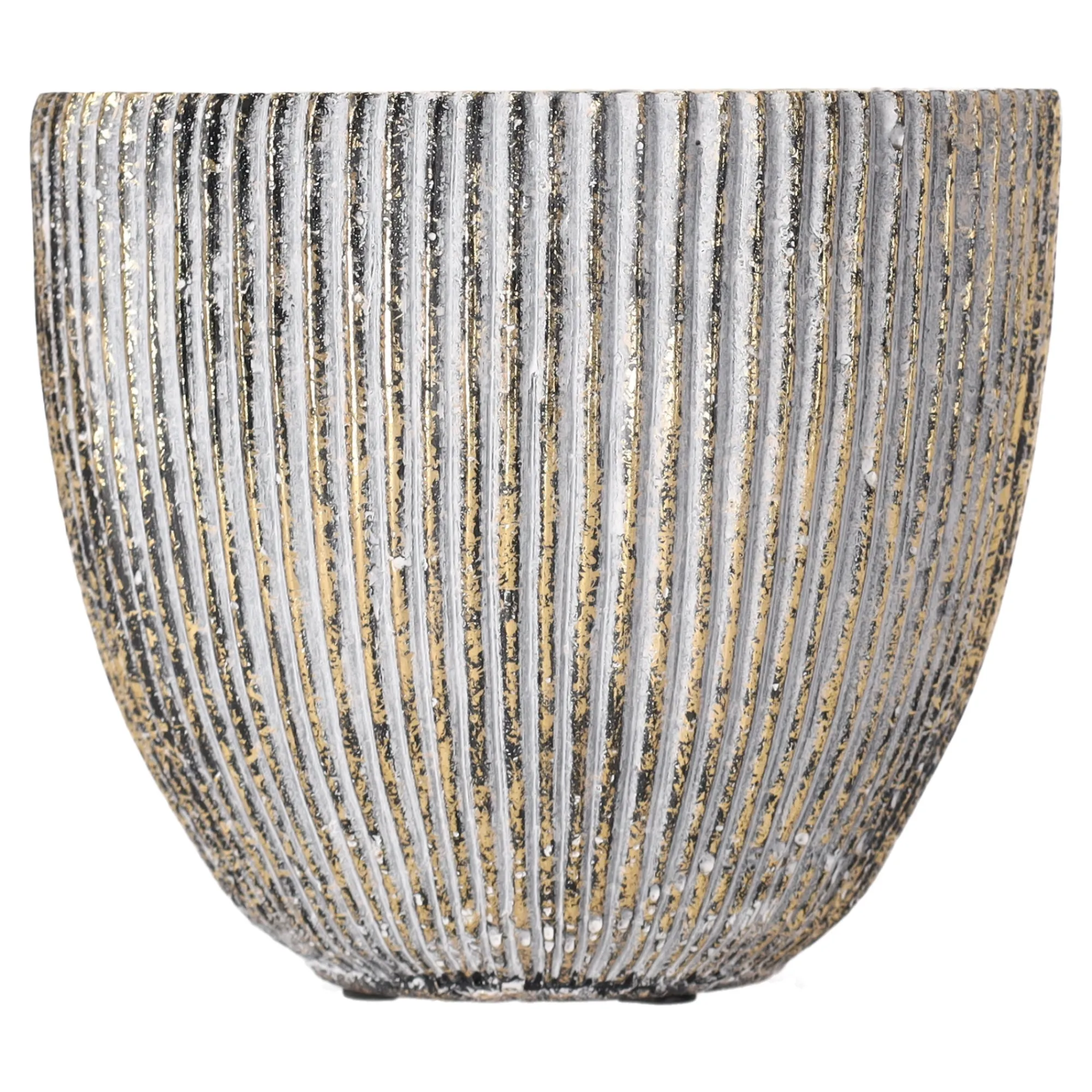 Mega Collections Vazen En Potten>Pot Egg Cosmic Gold 16 cm