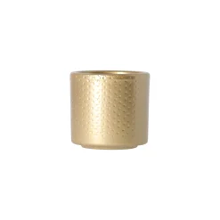 Mica Decorations Vazen En Potten>Pot Era rond goud relief 7 x 7 cm