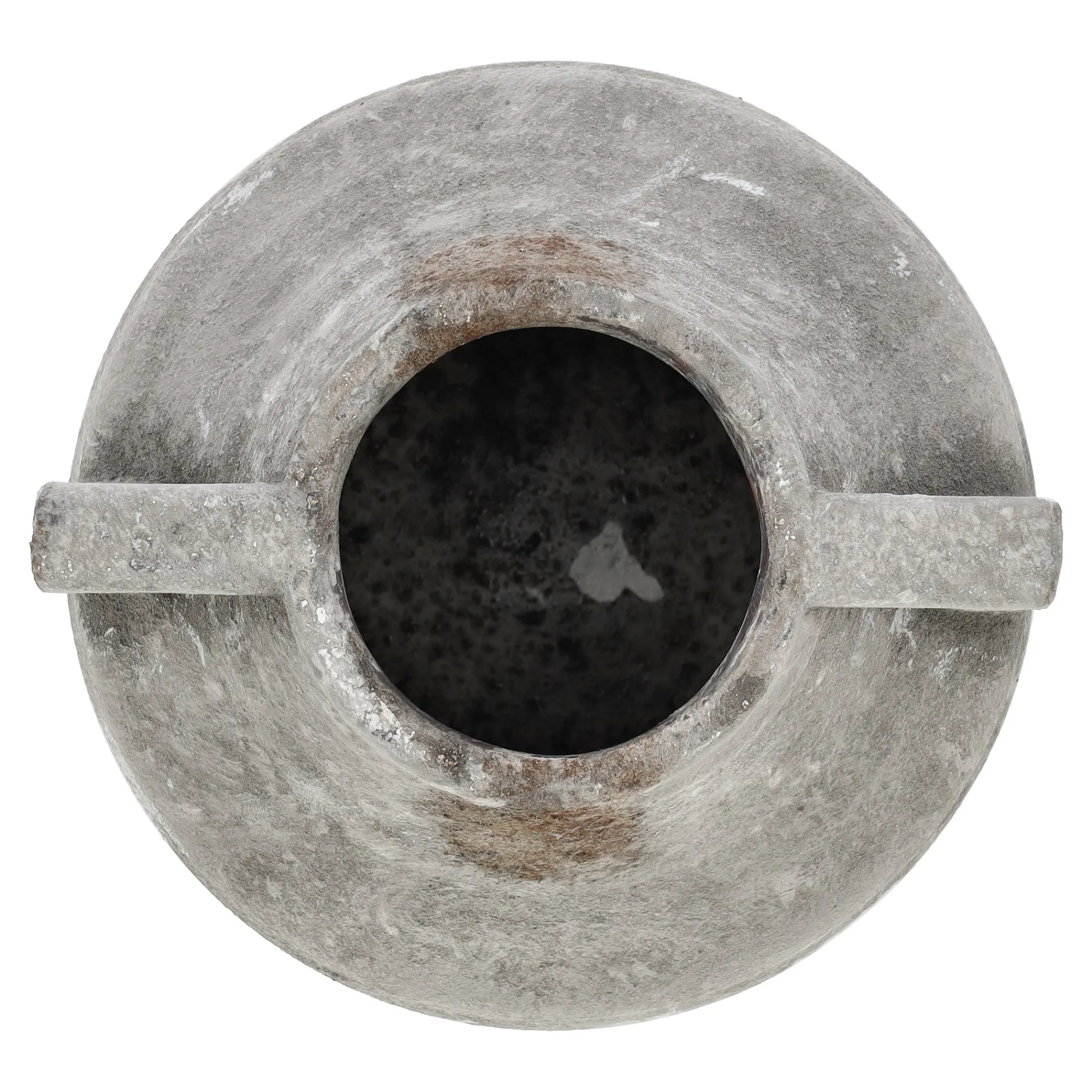 Vazen En Potten>Pot kruik met oren 19 x 16 cm rustiek