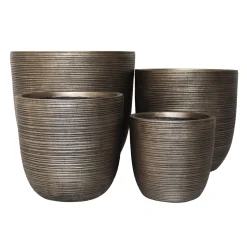 O'malley Tuindecoratie>Pot Marsi goud 28 cm