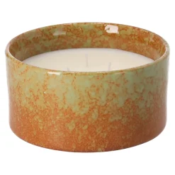 Gusta Vazen En Potten>Pot met kaars 13.5cm groen