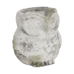 Vazen En Potten>Pot uil 15 cm cement