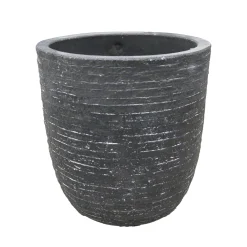 Mega Collections Tuindecoratie>Pot Utah egg graphite 25 cm