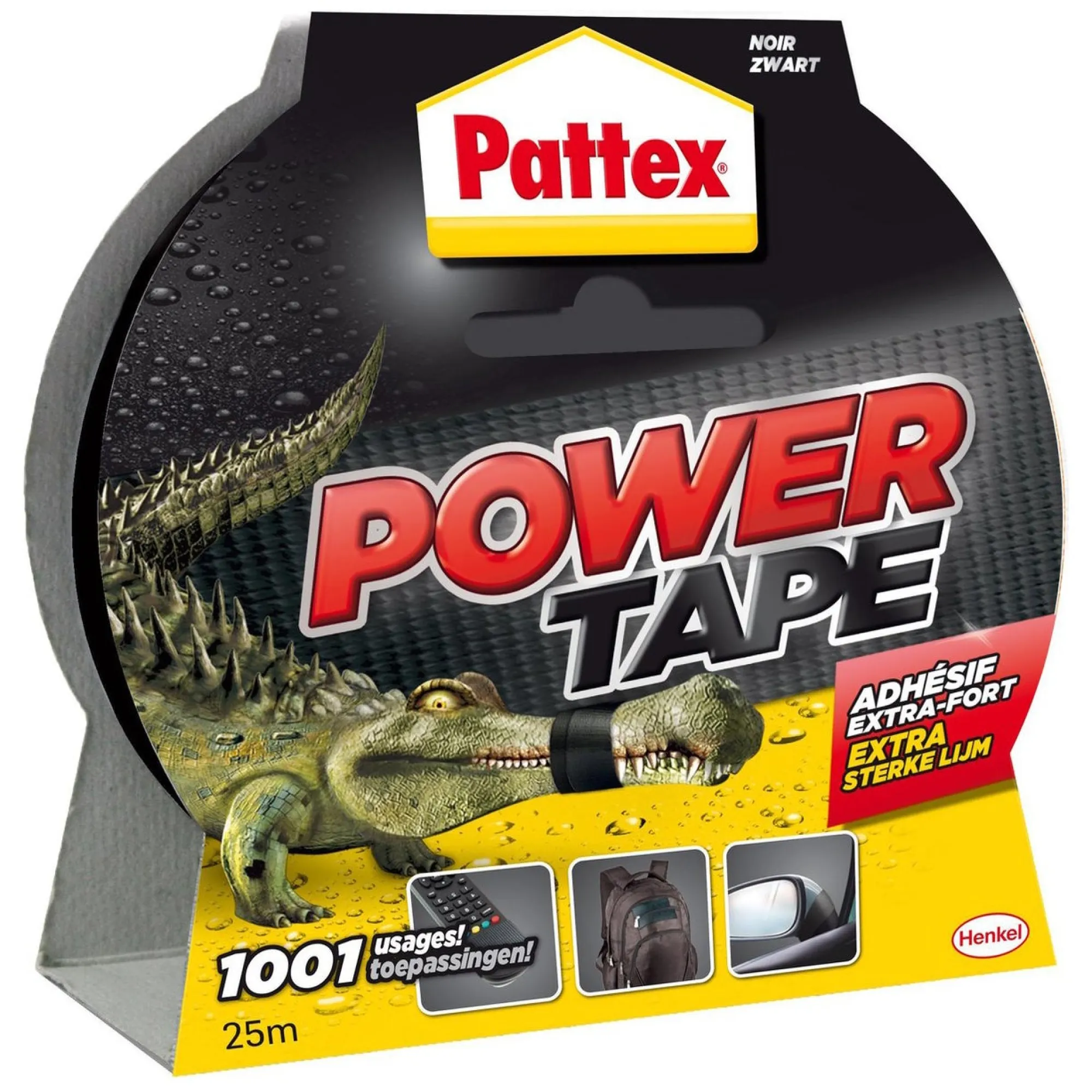 Pattex Bouw>Power tape 25Mx50mm zwart