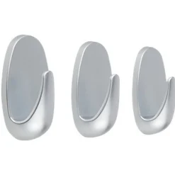 Tesa Bouw>Powerstrips haak S ovaal mat chrome