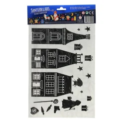 Wins Holland Kerstdecoratie>Raamstickers silhouet